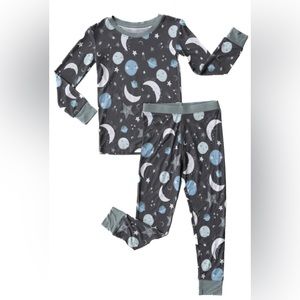 Blue To the Moon & Back Two-Piece Pajama Set 18-24 mo